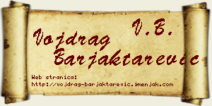 Vojdrag Barjaktarević vizit kartica